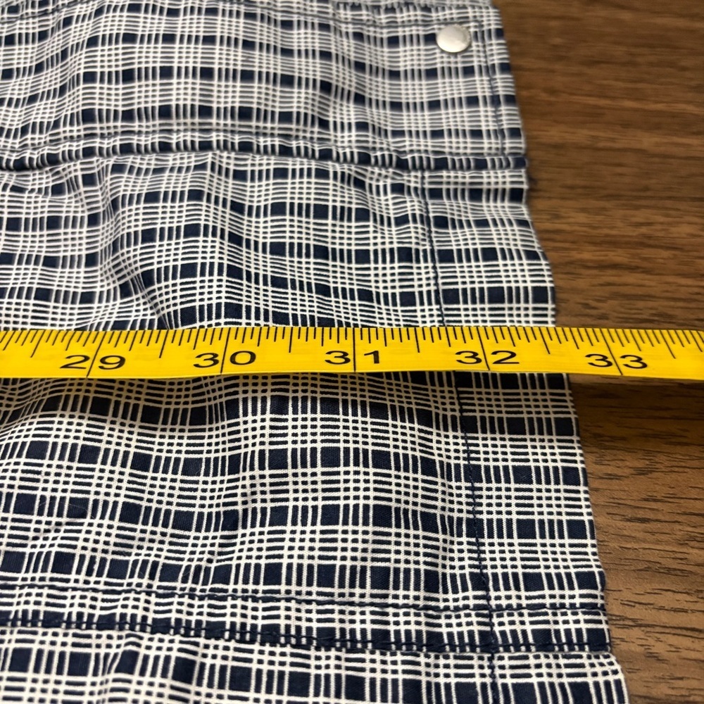 Y2K Gingham Raincoat - Cyber Grunge Plaid Utility Jacket - Belted Bench L - Picture 12 of 12